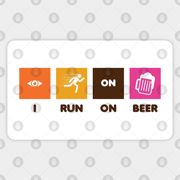 I Run on Beer Magnet by creativecurly